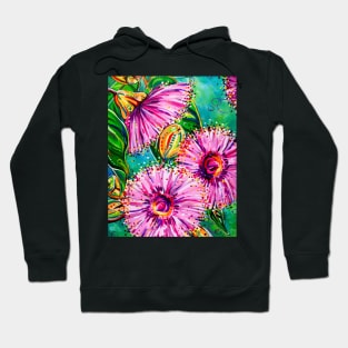 Gum flowers - Australian art Hoodie